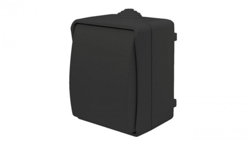 Łącznik świecznikowy natynkowy Aqua Plus IP54 antracyt / 40332