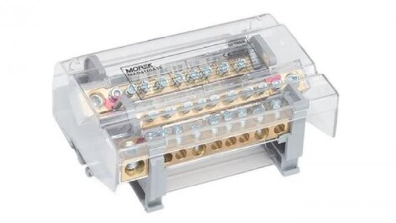 Blok dystrybucyjno-rozdzielczy Moblock 4P 160A-9 1x50 + 2x35 + 6x16mm² MAB4162A18