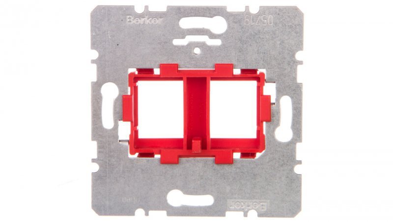 Berker R.1/R.3 Płytka nośna z czerwonym elem.mocujacym podwójna 454101