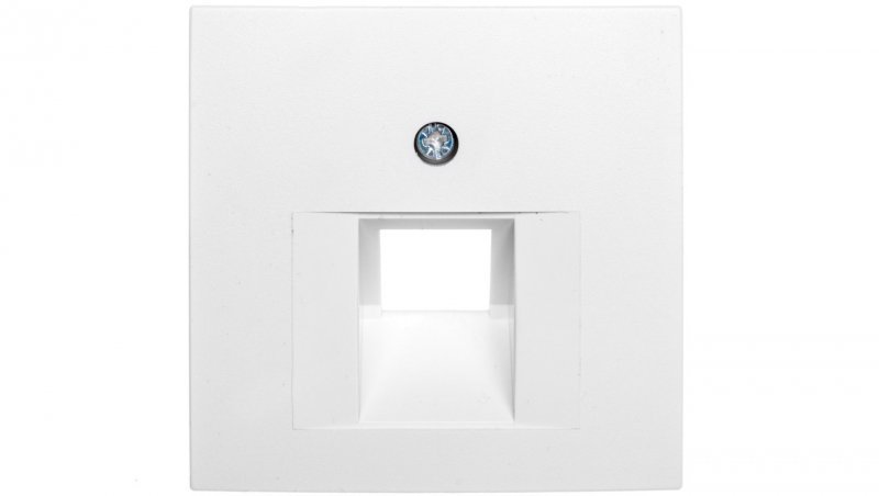 Berker S.1/B.1/B.3/B.7 Glas Płytka czołowa do gniazda teleinformatycznego pojedynczego RJ11/RJ12/RJ45 śnieżnobiała 14071909