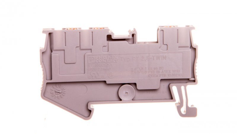 Listwa zaciskowa przepustowa 3-przewodowa 0,14-4mm2 szara PT 2,5-TWIN 3209549