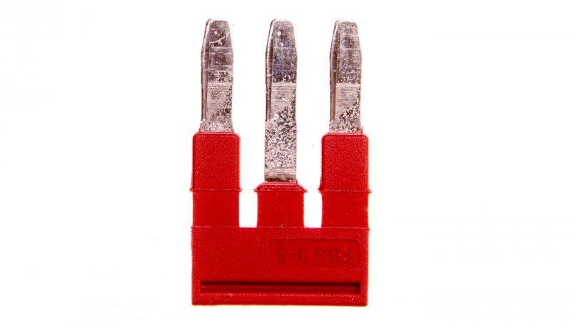 Mostek wtykany 3-biegunowy 5,2mm czerwony FBS 3-5 3030174 /50szt./