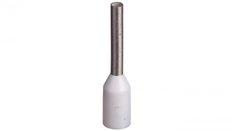 Końcówka tulejkowa izolowana TI 0,5mm2/8mm biała cynowana TI0,5L8x500 /500szt./