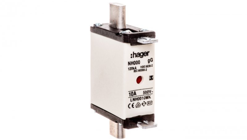 Wkładka bezpiecznikowa NH000 10A gG 500V WT-000 LNH0010MK