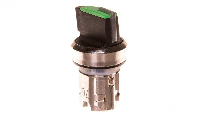 Napęd przełącznika 3 położeniowy I-O-II 22mm zielony z podświetleniem bez samopowrotu metal mat IP69k Sirius ACT 3SU1052-2BL40