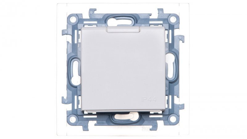 Simon 10 Gniazdo pojedyncze SCHUKO z uszczelką białe 16A 250V IP44 CGSZ1B.01/11