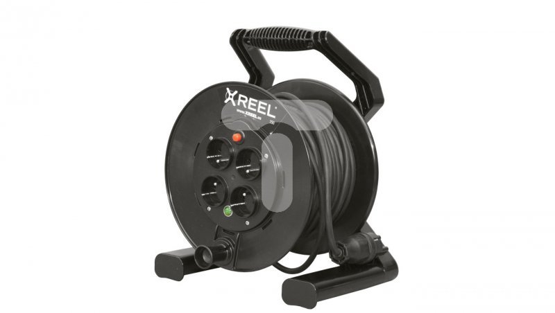 Przedłużacz bębnowy XREEL 20mb H05RR-F 3x1,5 IP20 4xGS 230V 92501T48123