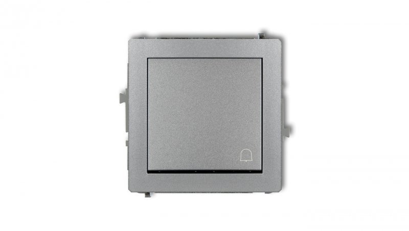 DECO Przycisk /dzwonek/  srebrny metalik 7DWP-4