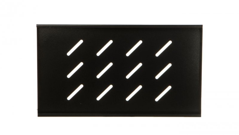 Półka do szaf 19&#039;&#039; 450/600mm czarna LANBERG (1U/500x280mm udźwig do 20kg, montaż 4 punktowy) AK-1001-B
