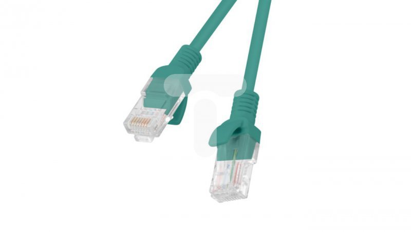 Kabel krosowy patchcord U/UTP kat.5e 1,5m zielony PCU5-10CC-0150-G