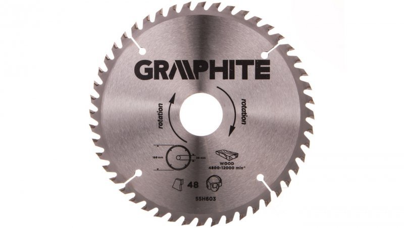 Tarcza do pilarki widiowa 160 x 30 mm, 48 zębów 55H603