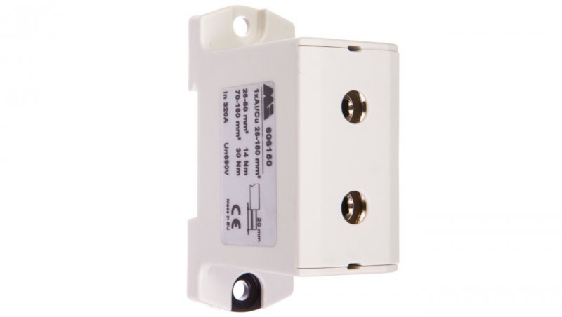 Złączka szynowa 1-torowa 25-150mm2 szara EURO OTL 150 1xAl/Cu 606150