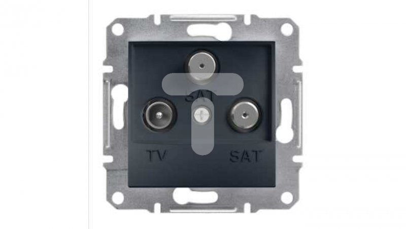 ASFORA Gniazdo TV-SAT-SAT końcowe (1dB) bez ramki antracyt EPH3600171