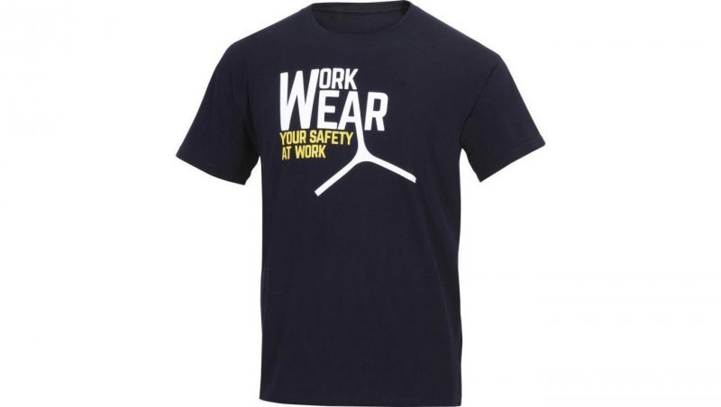T-shirt z bawełny 100% 180 g/m2  zaokrąglony pod szyją kolor czarny rozmiar L LAZIONOGT