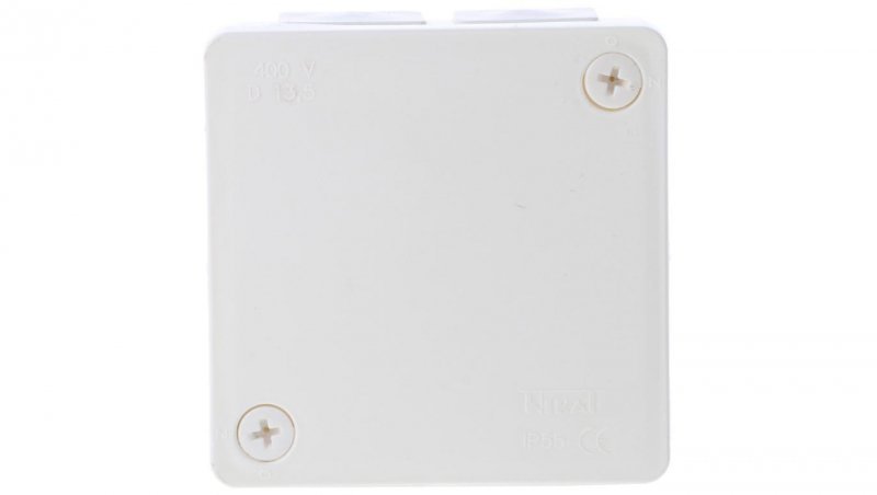 Puszka n/t hermetyczna pusta 86x86x40mm IP55 biała VP 022-01 61.125