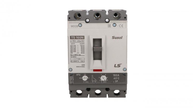 Wyłącznik mocy 160A 3P 50kA kompletny TS160N ATU 160A 3P
