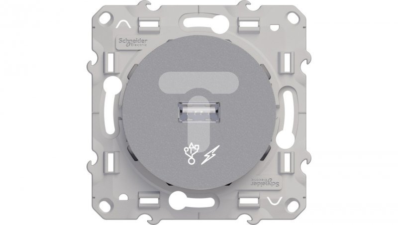 Odace Gniazdo USB 5VDC aluminium S53D408