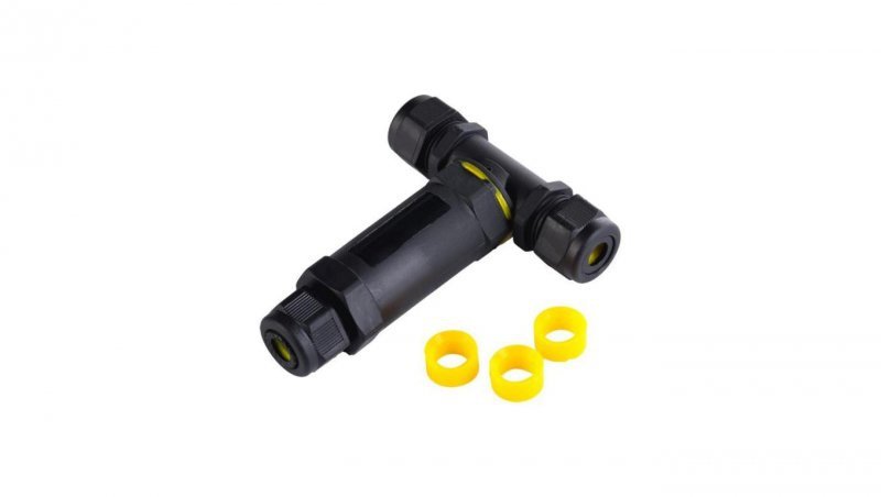 Mufa kablowa rozgałęźna skręcana typu T 5x2,5 długa IP68 MKT-5B-D