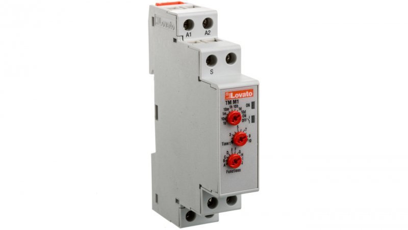 Przekaźnik czasowy 1P zwłoczny 0,1s-10dni 8A 12-240V AC/DC programowalny wielofunkcyjny TMM1