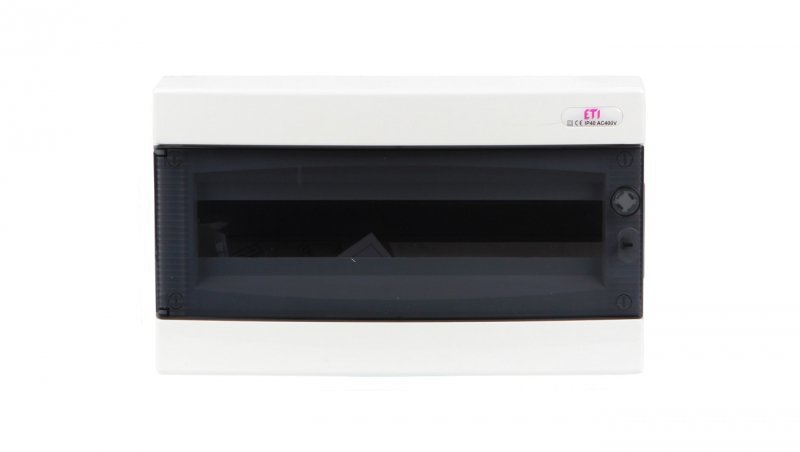 Rozdzielnica modułowa 1x18 natynkowa /transparentna/ IP40 ECT18PT-S DIDO 001101068