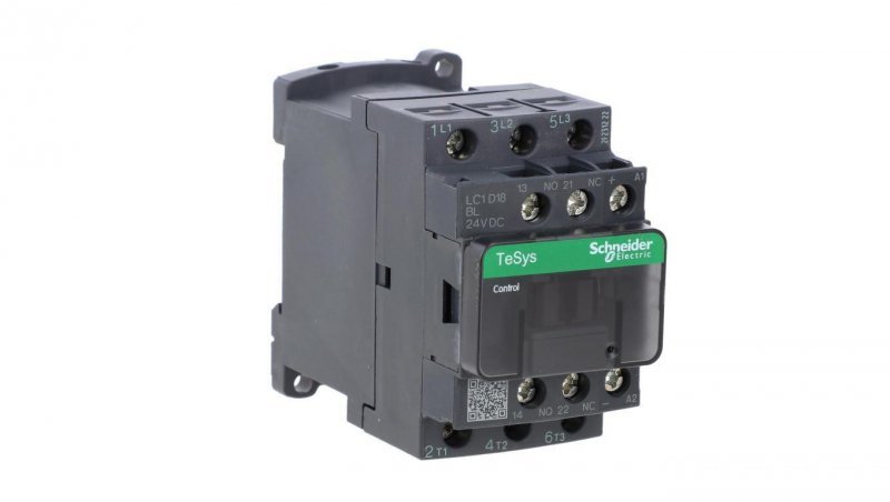Stycznik mocy 18A 3P 24V DC 1Z 1R LC1D18BL