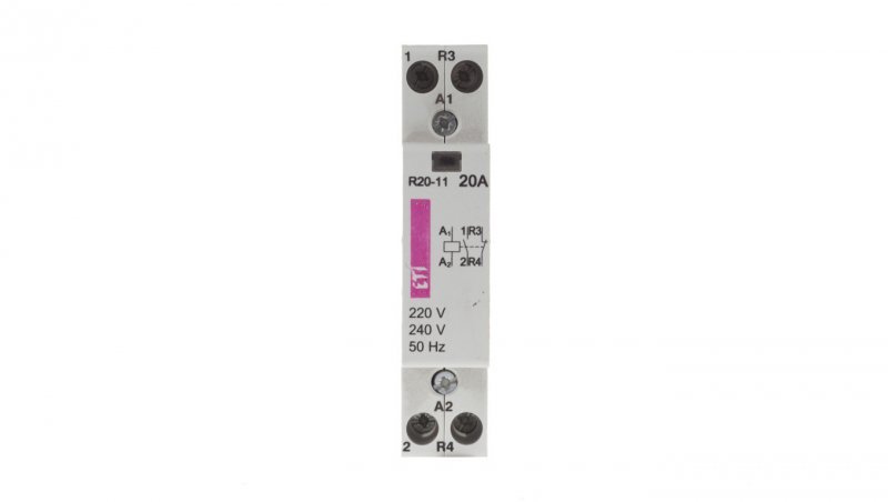 Stycznik modułowy 20A 230V AC 1Z 1R R20-11 002461220