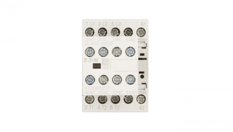 Stycznik mocy 12A 3P 230V AC 2Z 2R DILM12-22(230V50HZ,240V60HZ) 106362