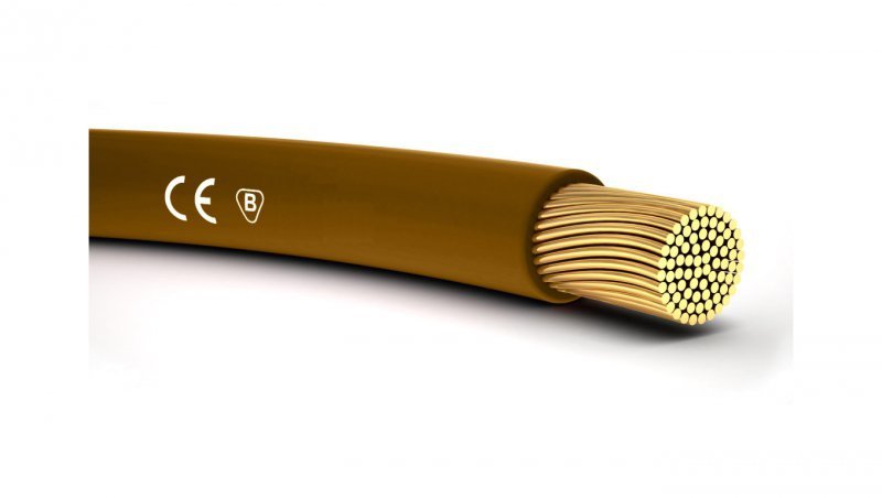 Przewód instalacyjny H05V-K 0,5 brązowy 4510031 /100m/