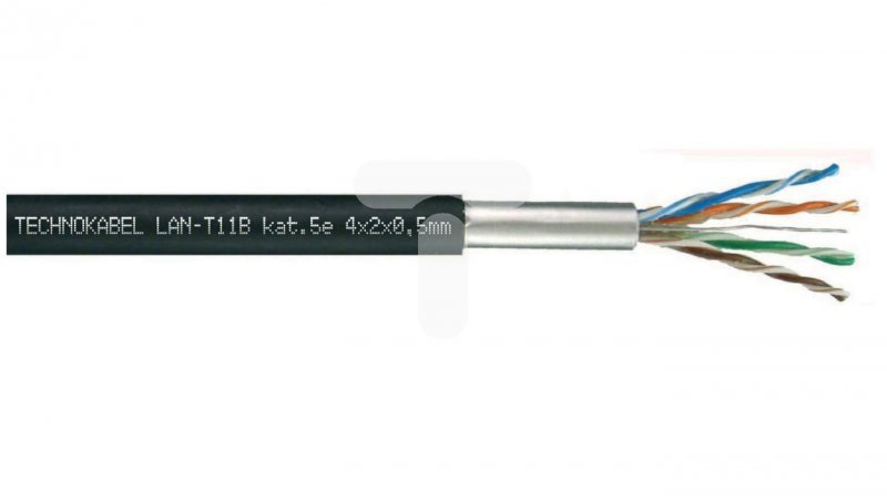 Kabel LAN-T11B kat.5E 4x2x0,5 /bębnowy/