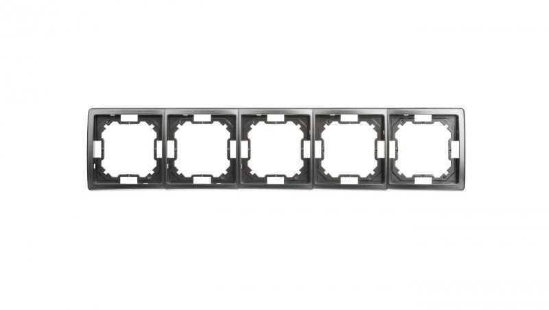 Simon Basic Standard Ramka pięciokrotna uniwersalna stal inox BMR5/21