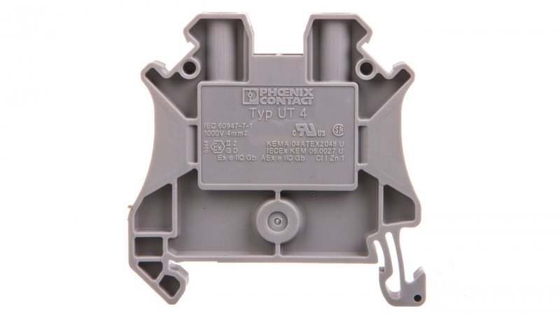 Złączka uniwersalna przelotowa 0,14-6mm2 szara UT 4 3044102 /50szt./