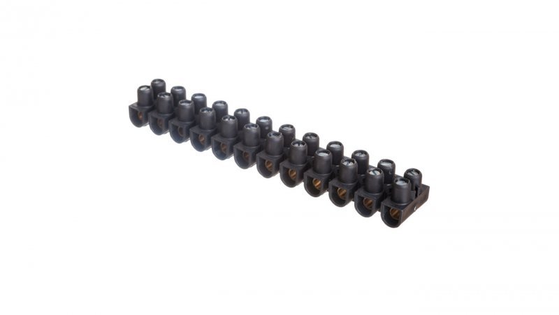 Listwa zaciskowa 12-torowa 10mm2 czarna 034215
