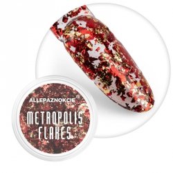 Pyłek do paznokci Metropolis Flakes Allepaznokcie Nr 6