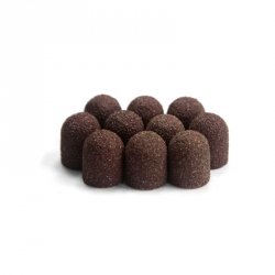 Kapturki do pedicure gradacja 240 13 mm 100szt AlleMed Brązowy Brown