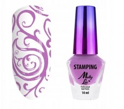 Lakier do stempli i stampingu MollyLac różowy 10ml Nr 6