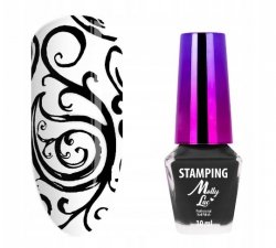 Lakier do stempli i stampingu MollyLac czarny 10ml Nr 2