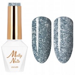 Molly Nails Lakier Hybrydowy Flashing Lights 8 g - Nr 567 Bling It Back