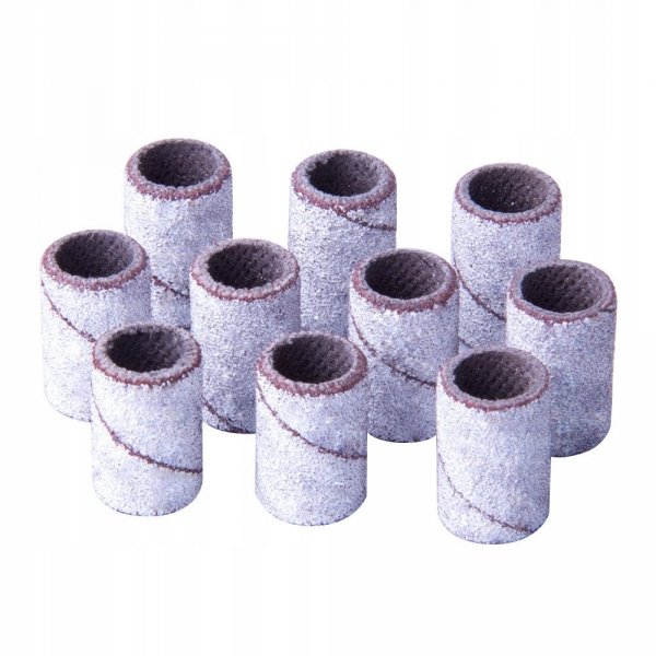 Kapturki przelotowe do manicure i pedicure białe gradacja 150 100 szt