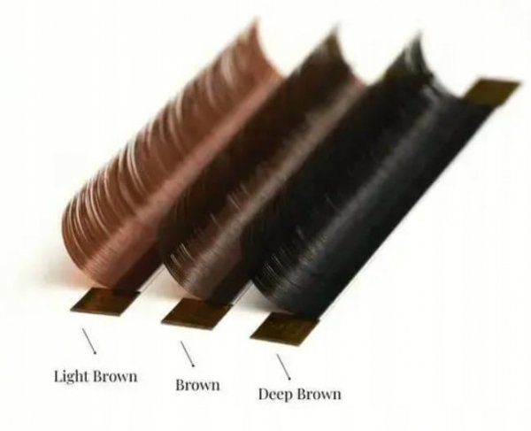 Rzęsy brązowe Wave Brown - C 0,07 8mm LIGHT BROWN Noble Lashes