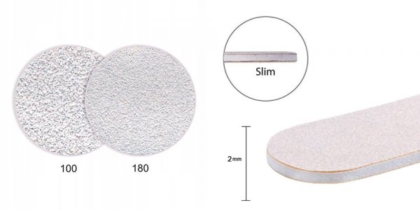 Pilnik do paznokci Aba Group 100/180 banan slim