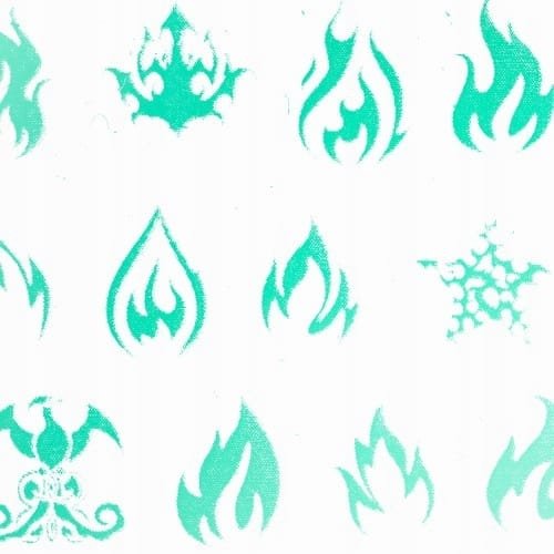 Folia transferowa 100 cm świecąca w UV Nr 8