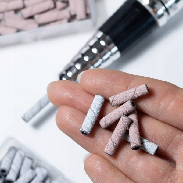 50x Kapturek Ścierny 3mm Nakładka Przelotowa Długi Cylinder Gradacja 180