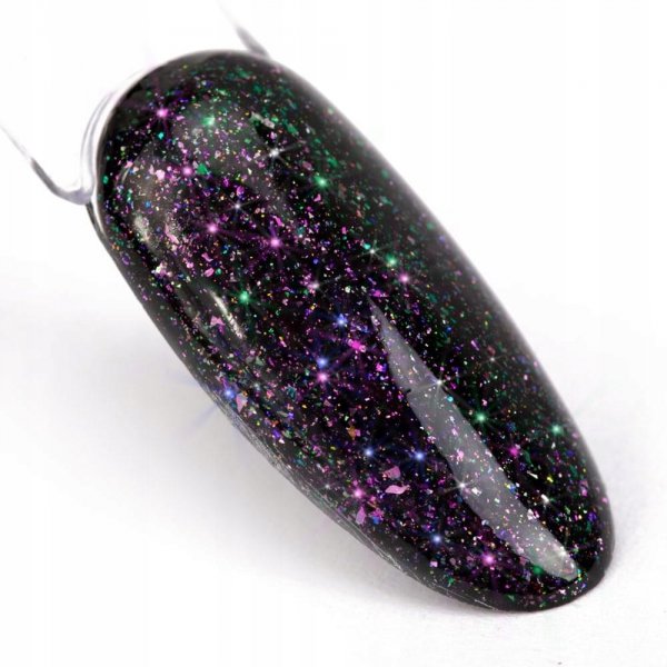 Top Hybrydowy MOLLYNAILS 10g LED/UV Sparkle Top Oh, Rio! Brokat Drobinki