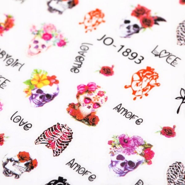 Naklejki do paznokci cienkie samoprzylepne halloween JO-1893