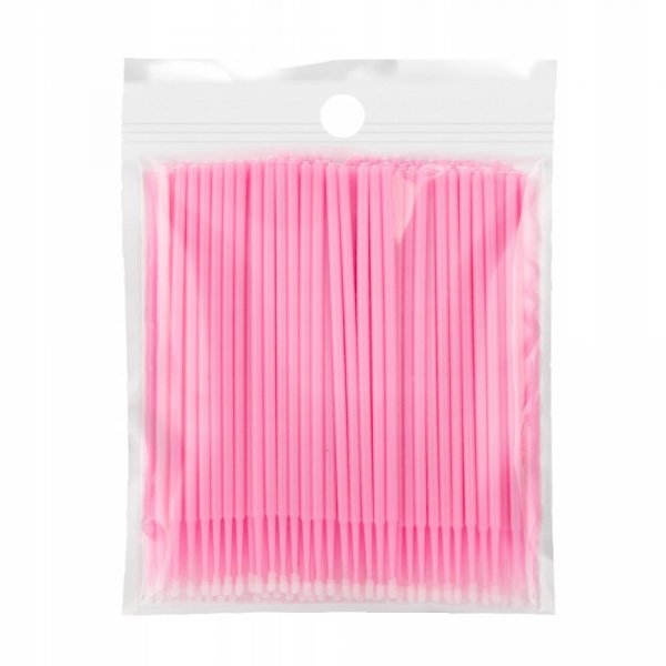 Aplikator Do Rzęs Profesjonalny Precyzyjny Bezwłóknowy Różowy Pink 100x