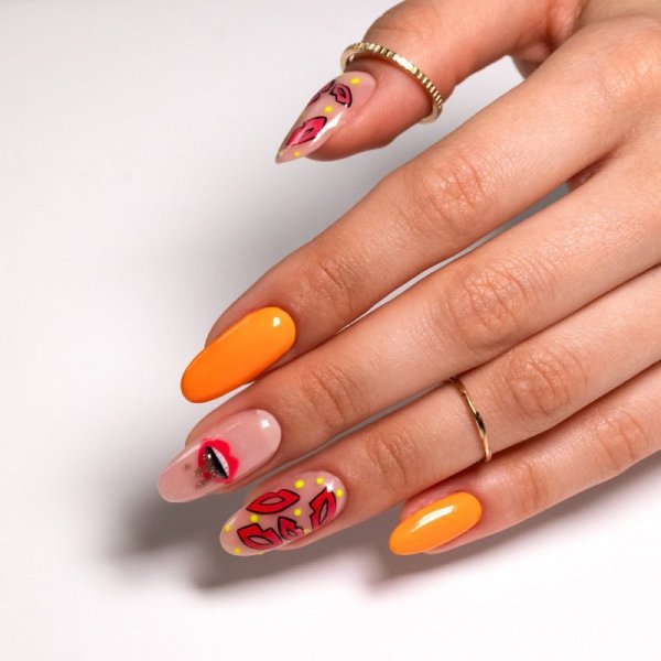 Lakier hybrydowy Molly Nails Neons Yellow Light HEMA/Di-HEMA Free 8g Nr 71