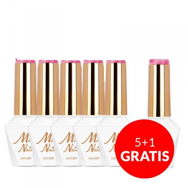Lakier hybrydowy Molly Nails Neon Flashy Cat Eye HEMA Free 8g Nr 173