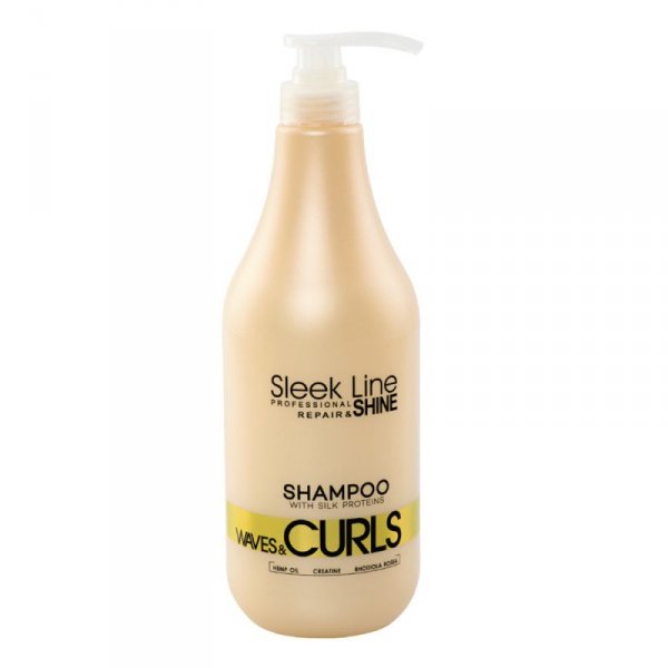 Szampon do włosów kręconych Stapiz Sleek Line Waves&amp;Curls 1000ml