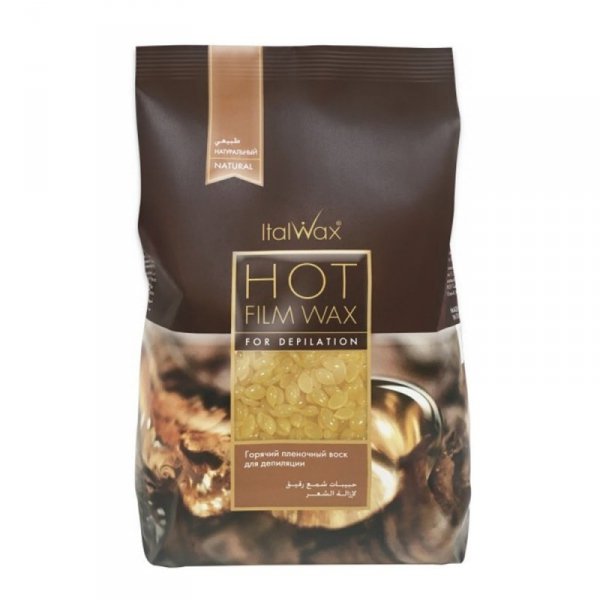 Wosk twardy w dropsach niskotemperaturowy ItalWax Natural Film Wax do depilacji bezpaskowej 500 g