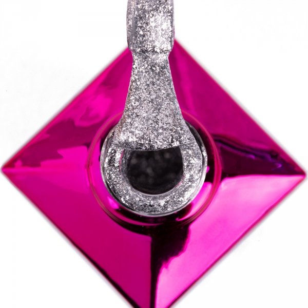 Lakier hybrydowy Molly Nails Luxury Glam Mr Silver 8g Nr 546